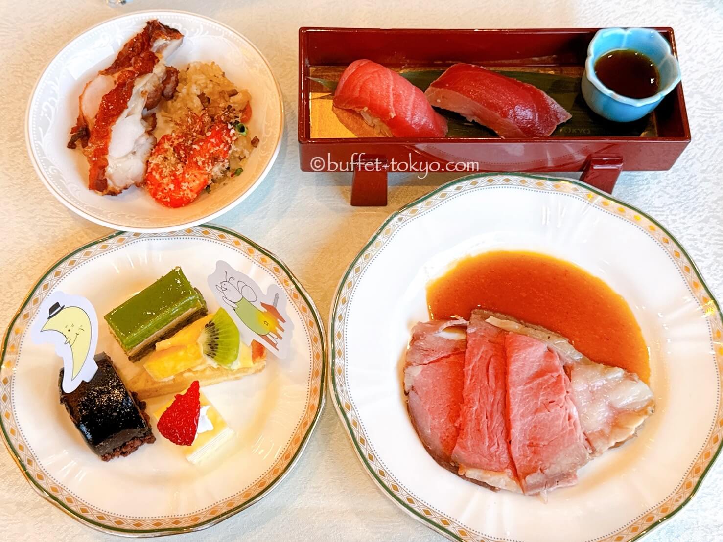 実食取材《ほたるの夕べ ディナービュッフェ》ホテル椿山荘東京で蛍観賞＆寿司やローストビーフ食べ放題
